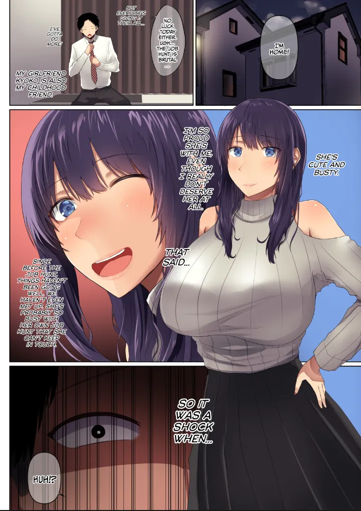 My childhood sweetheart was ensnared by an upperclassman's huge cock. Chapter 4 page 3 full