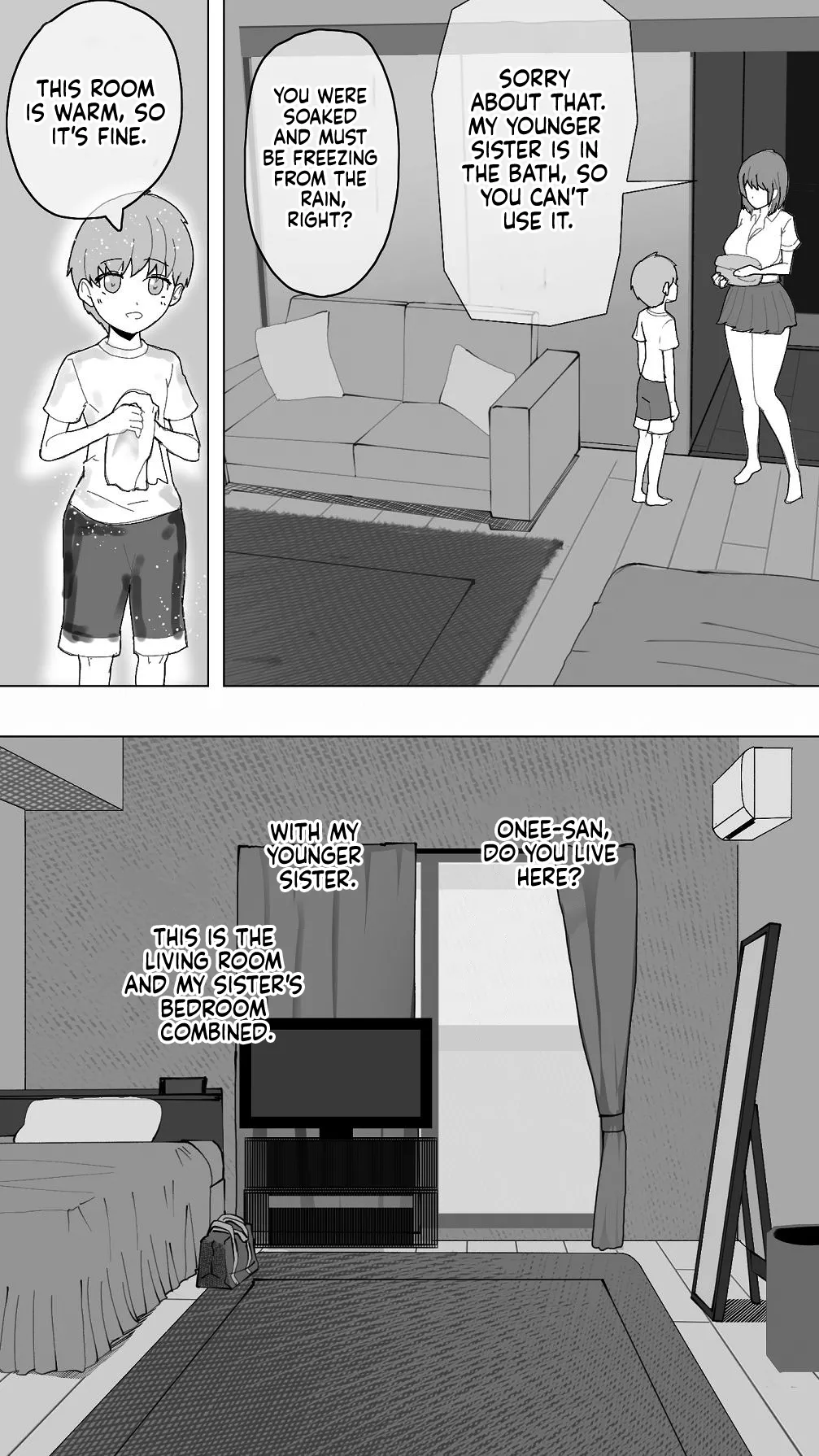 Komatteiru Kinjo no Shota o Hogoshita JK Shimai - Tonari no Onēsan | The Older Girls Next Door page 11 full