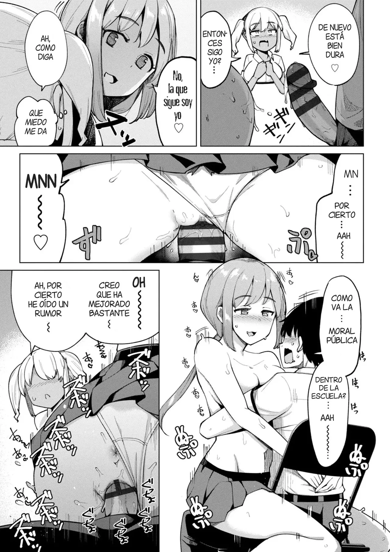 Kouhai Amayakashi Harem in Fuuki Iinkai  | Un Kouhai mimado por un Haren en el Comite de la Moral Publica page 3 full