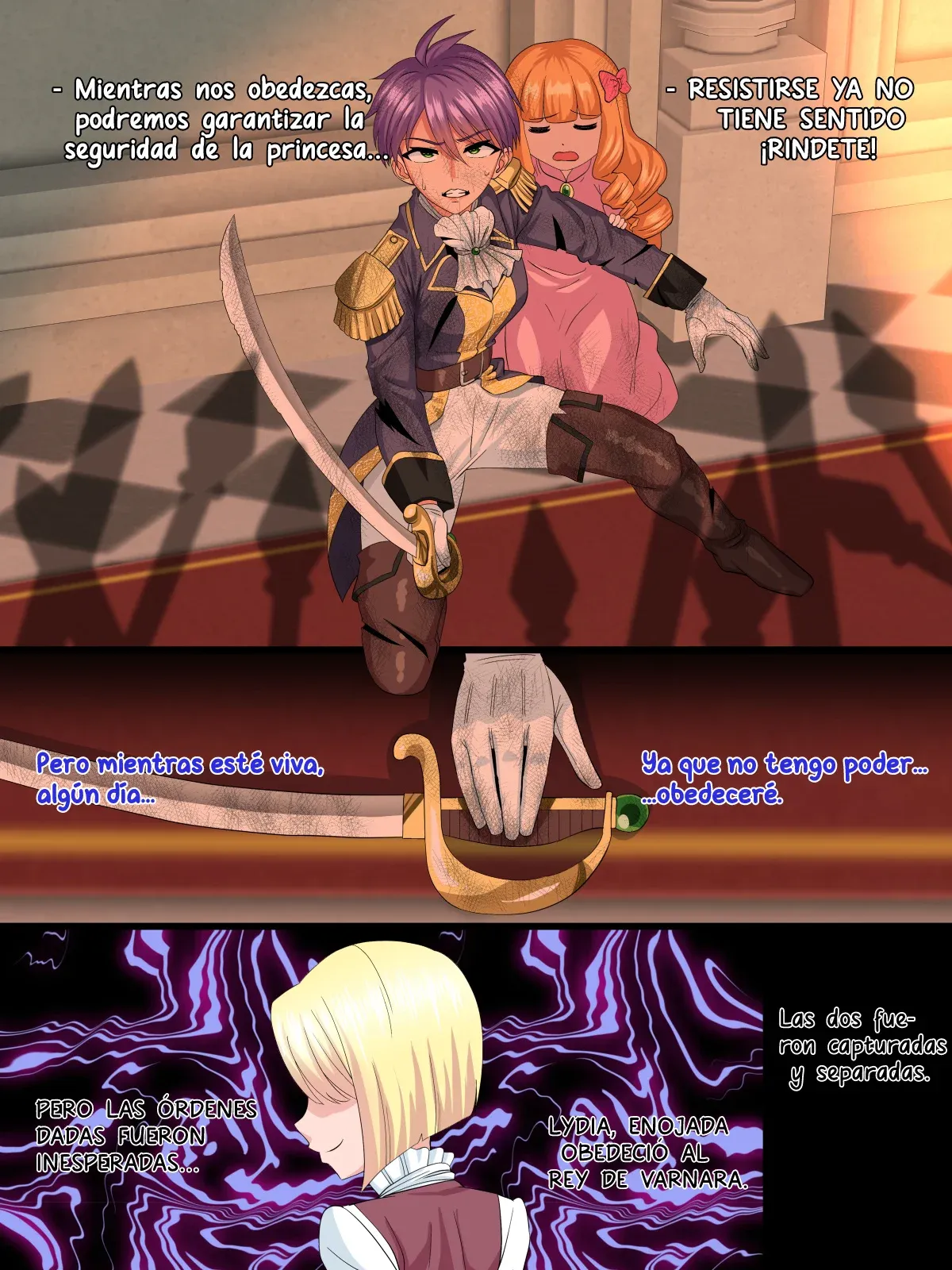 Kanzen Kuppuku Kyokon Ouji Vs Chounyuu Onna Kishi Español page 3 full