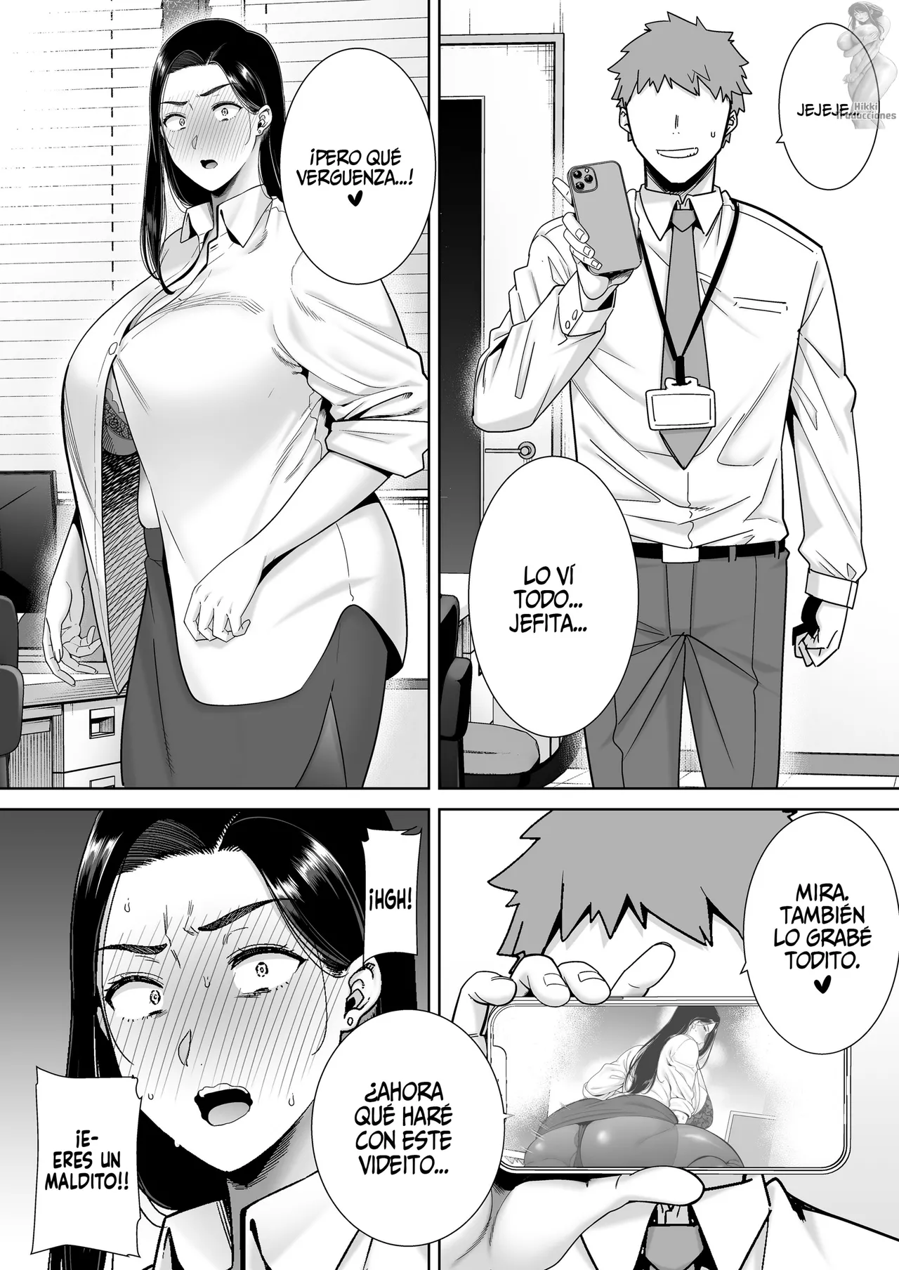 PowerHara Onna Joushi to Shachiku-kun 1-4 | Una Jefa abusiva que explota a su empleado page 11 full