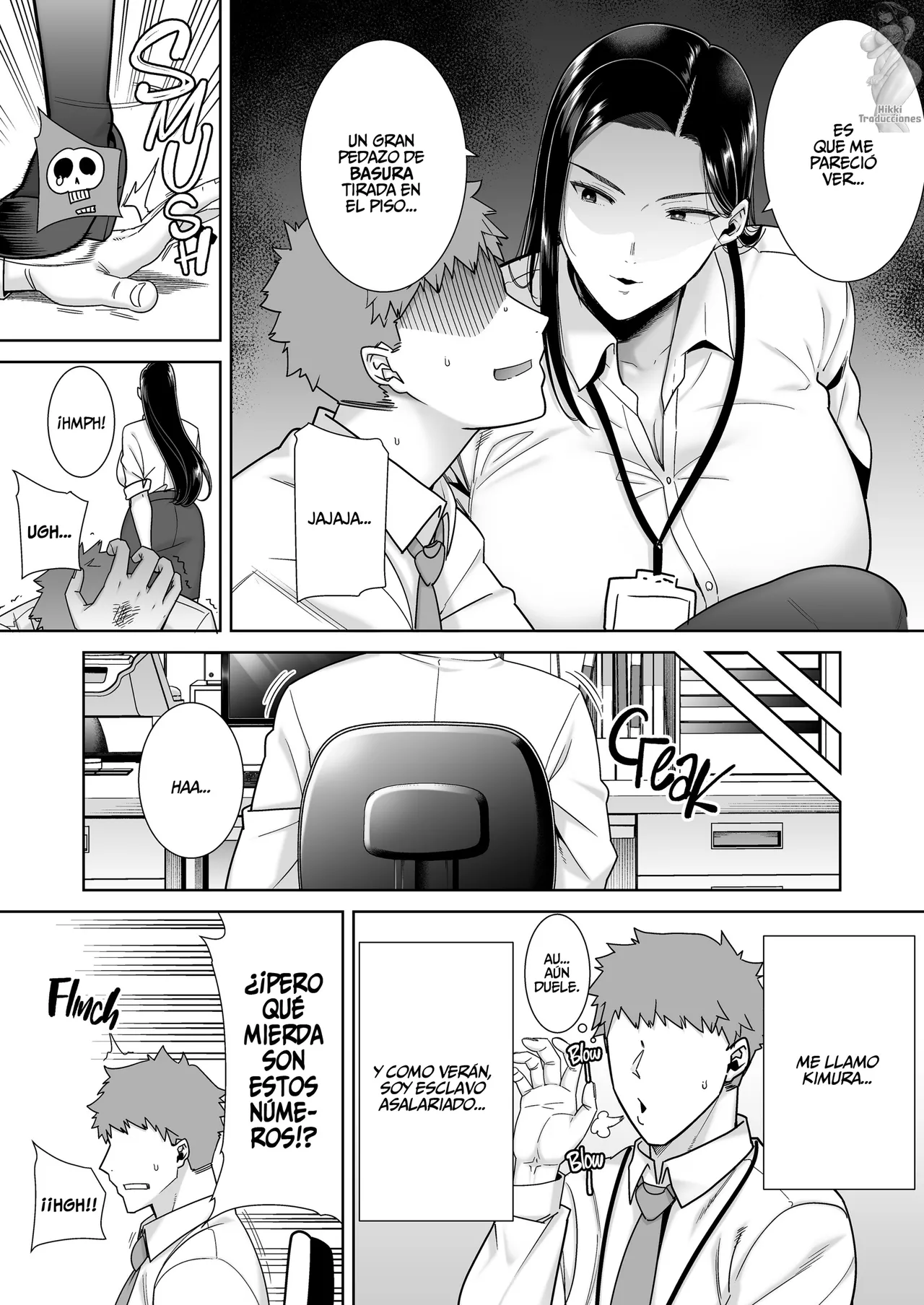 PowerHara Onna Joushi to Shachiku-kun 1-4 | Una Jefa abusiva que explota a su empleado page 5 full