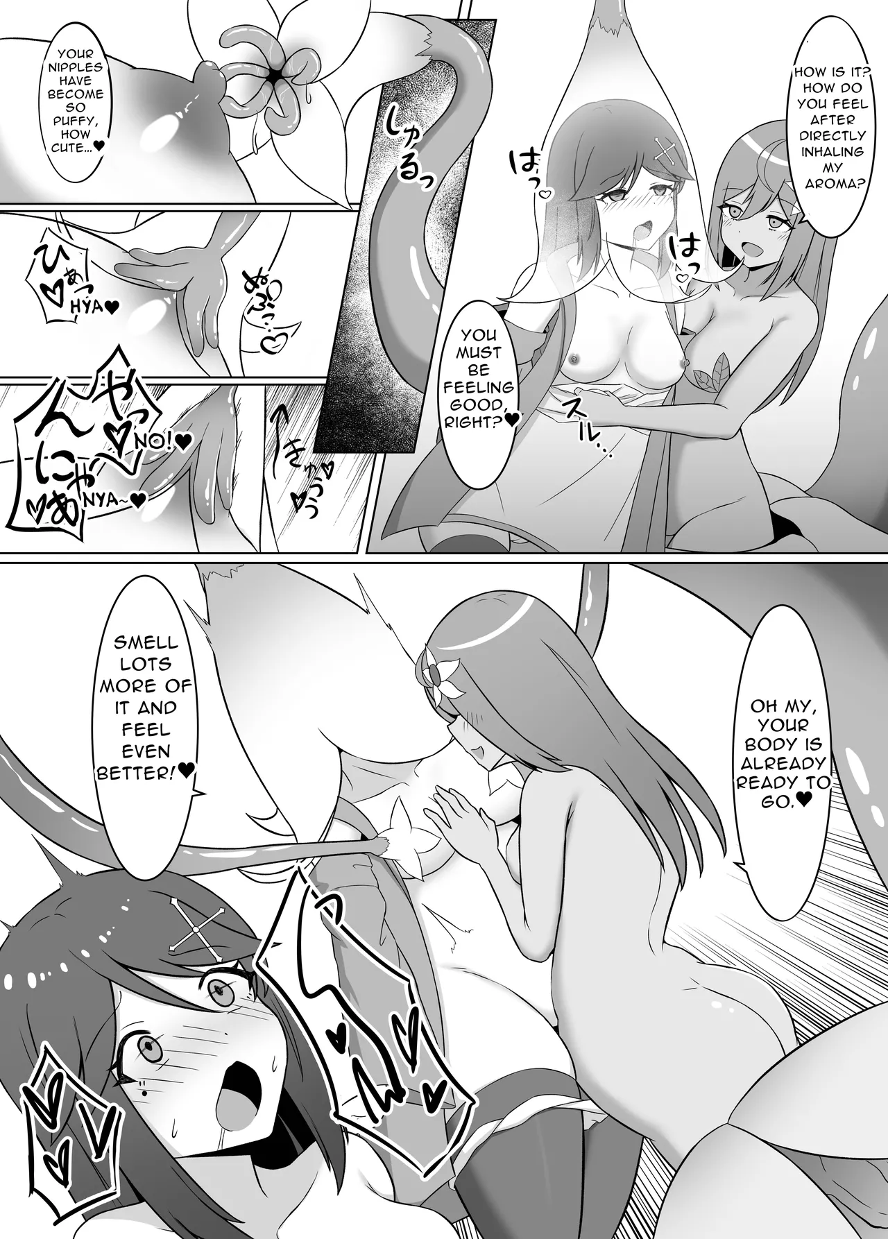 Kuro ni Somaru Yuri 2 ~Alraune Ochi Shita Osananajimi ni Karada o Mushibamarete Iku Hanashi~ | Yuri Dyed in Black 2 ~The Story of a Childhood Friend Who Fell to an Alraune and Is Now Being Consumed by Her~ page 10 full