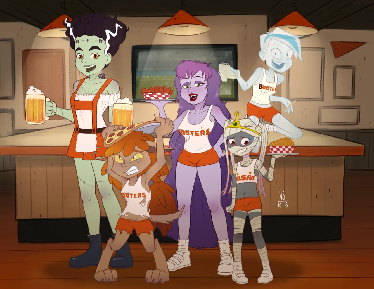 Hooter's Ghouls page 1 full