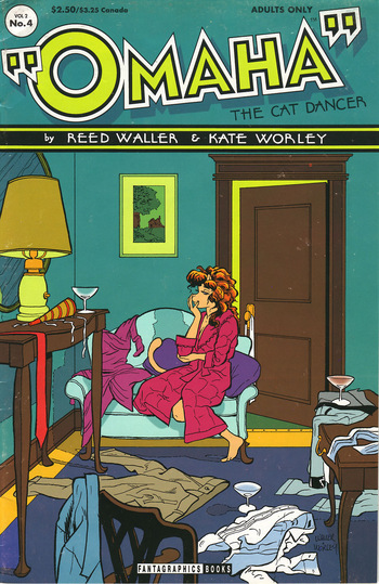 Omaha Fantagraphics #4 [Reed Waller & Kate Worley] cover