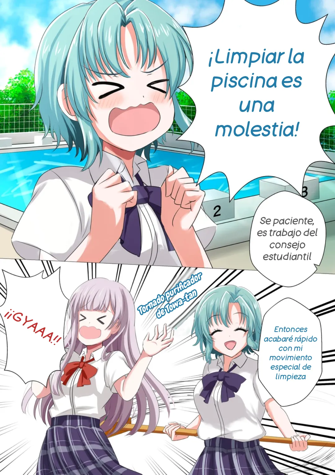 La traviesa limpieza de piscina de Photon Maiden page 2 full