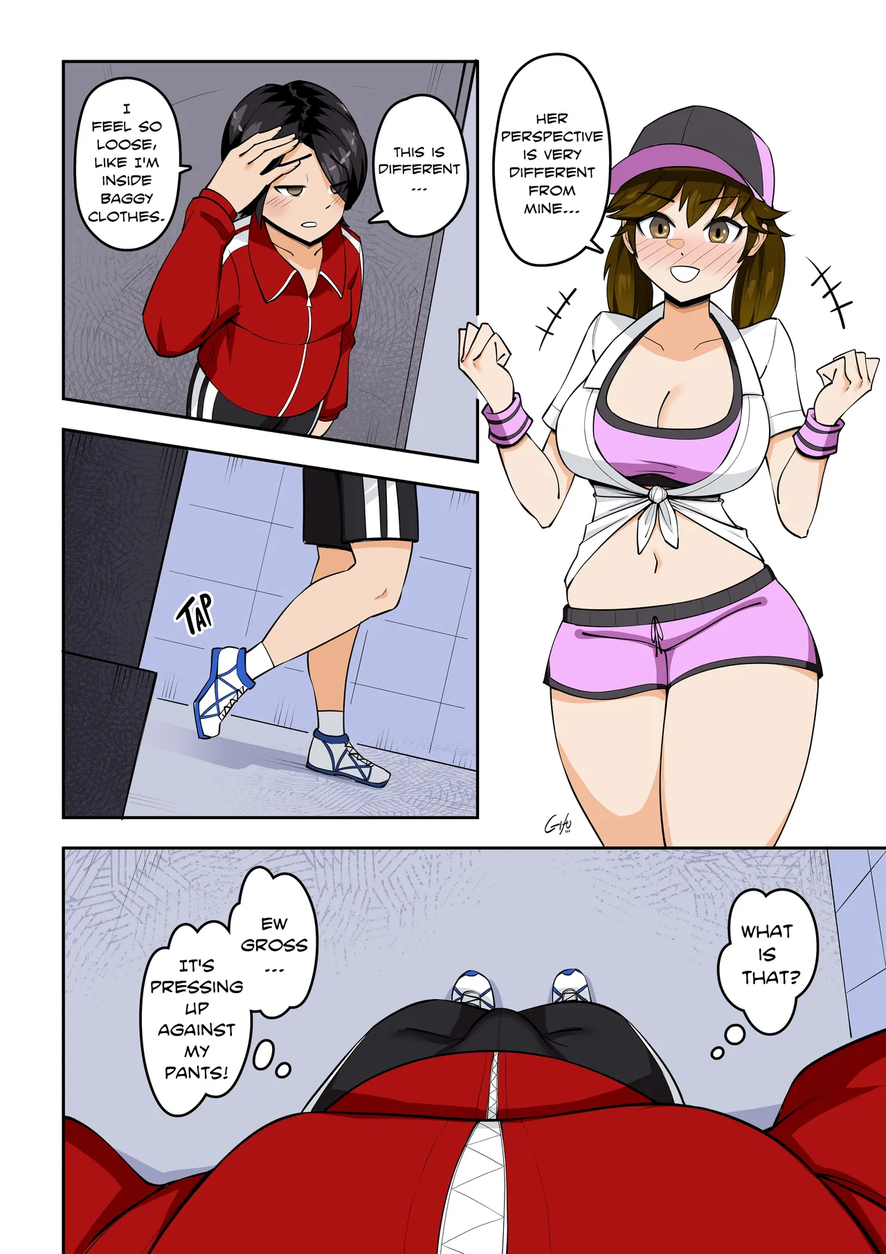 Kawaii Tsun'aho/ Swapping Gym Comic page 12 full