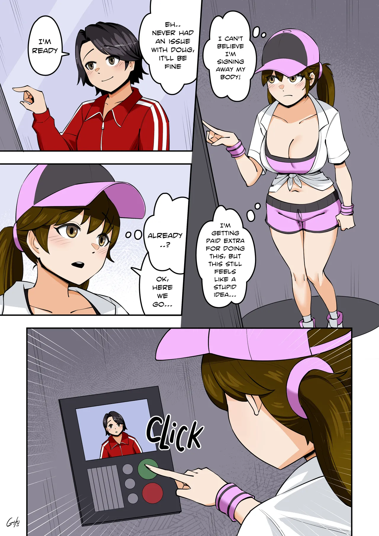 Kawaii Tsun'aho/ Swapping Gym Comic page 9 full