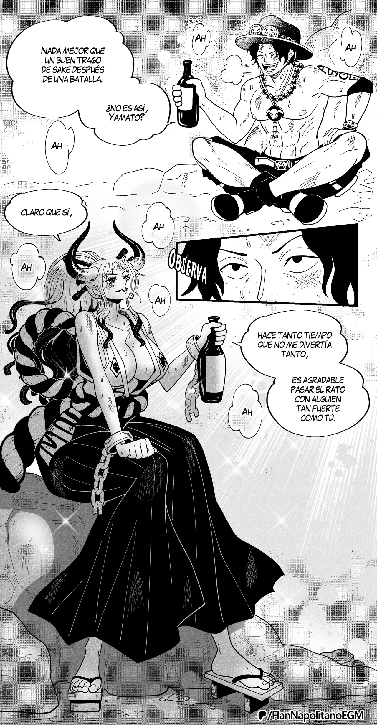 Flan Napolitano - Especial - Ace & Yamato page 4 full