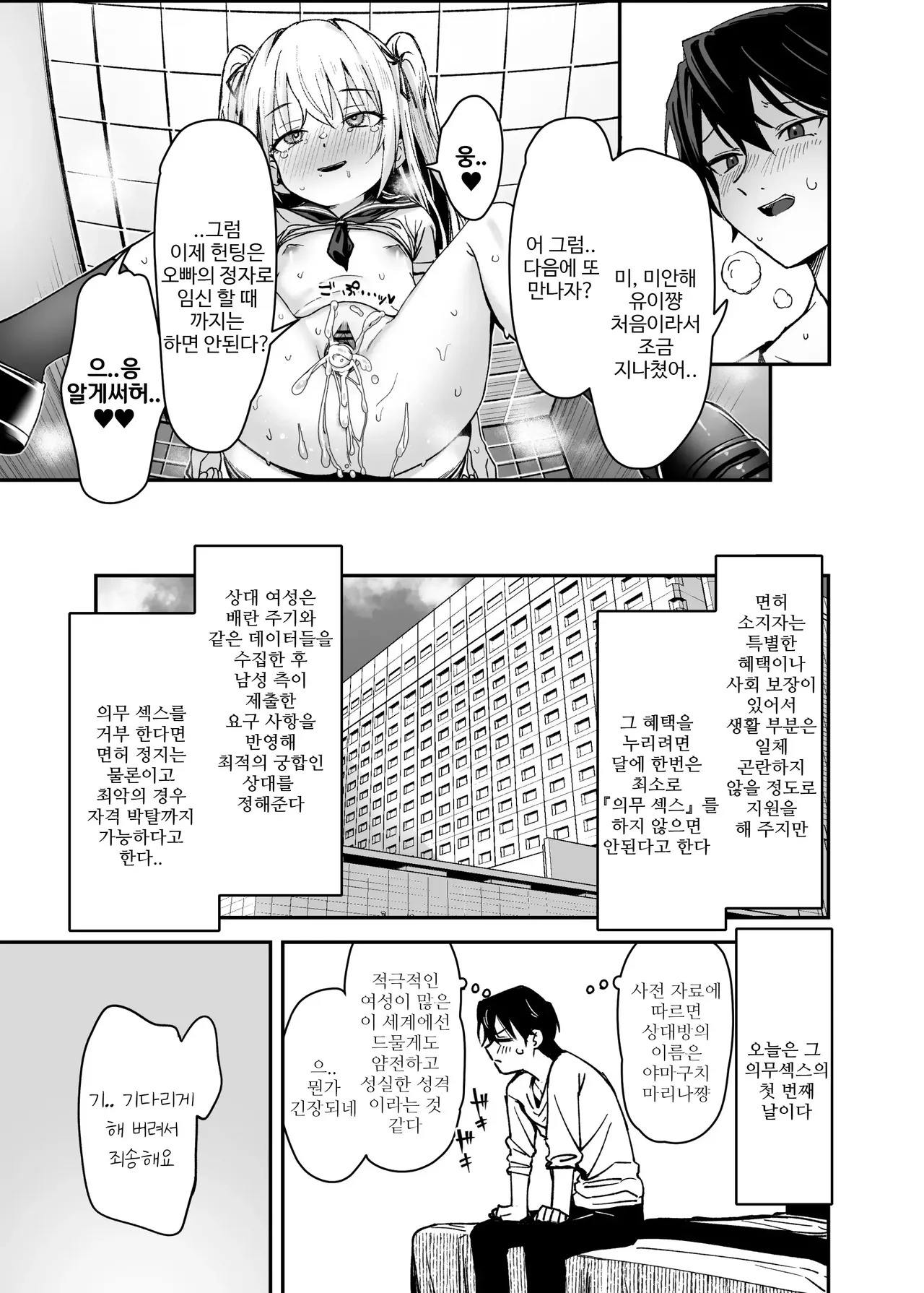 Sex ni Menkyo ga Hitsuyou ni Natta Sekai | 섹스에 면허가 필요로 해진 세계 page 11 full