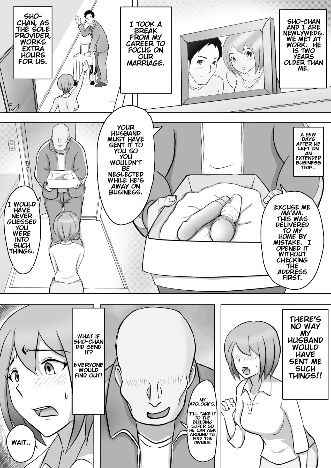 Maki wa Yasashii Otto no Tame ni Mayu wa Dekachin Otto no Tame ni Toukousha Gonda Goukichi | Maki married to a gentle husband is corrupted by her neighbor Gonda Gokichi page 7 full