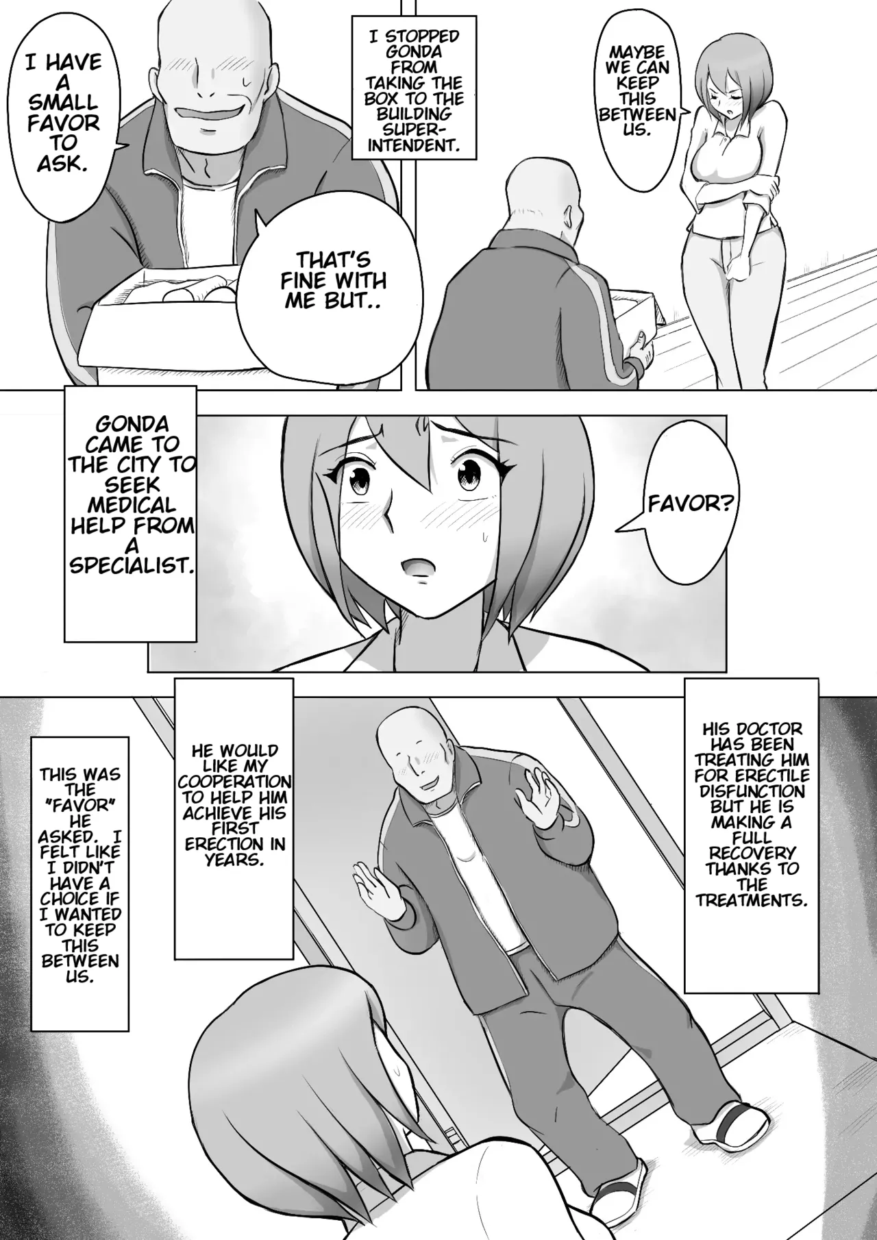 Maki wa Yasashii Otto no Tame ni Mayu wa Dekachin Otto no Tame ni Toukousha Gonda Goukichi | Maki married to a gentle husband is corrupted by her neighbor Gonda Gokichi page 8 full
