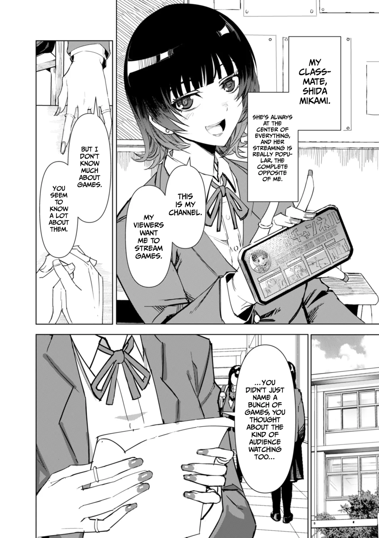 A streamer girl who treats otaku kindly, and an otaku boy who failed to protect her page 2 full