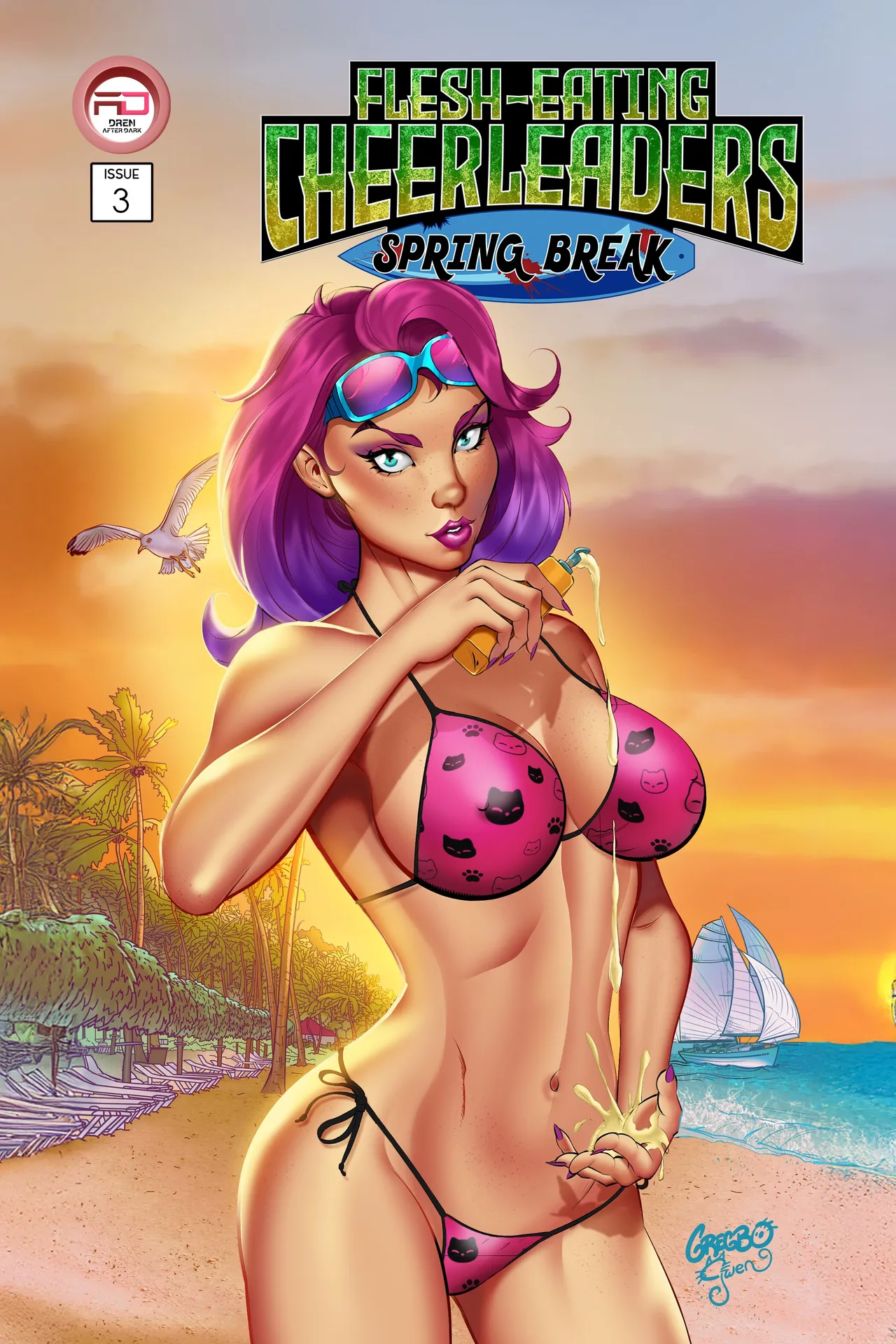 Flesh-Eating Cheerleaders: Spring Break 03 page 2 full