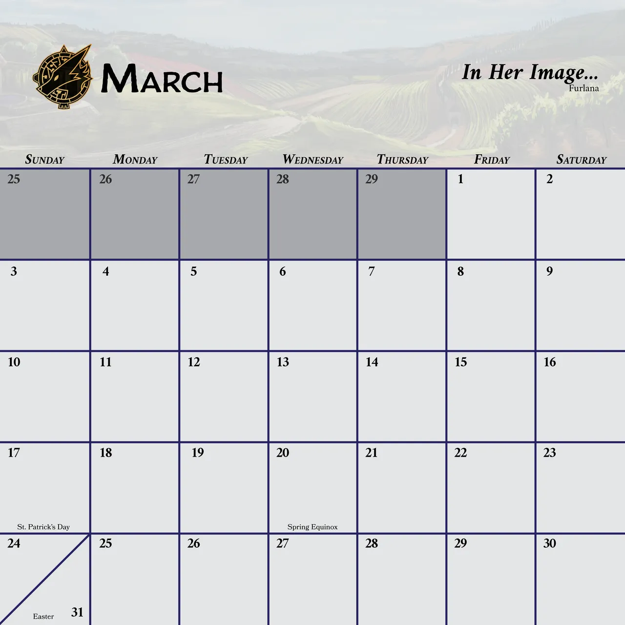 Ladies of the Beast World 2024 Feminine Calendar and Pinups page 11 full