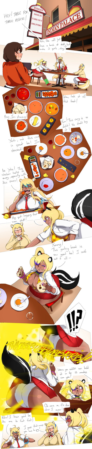 [Lazei] Gal Skunks Bombing out an Indian Restaurant (+Extra) cover