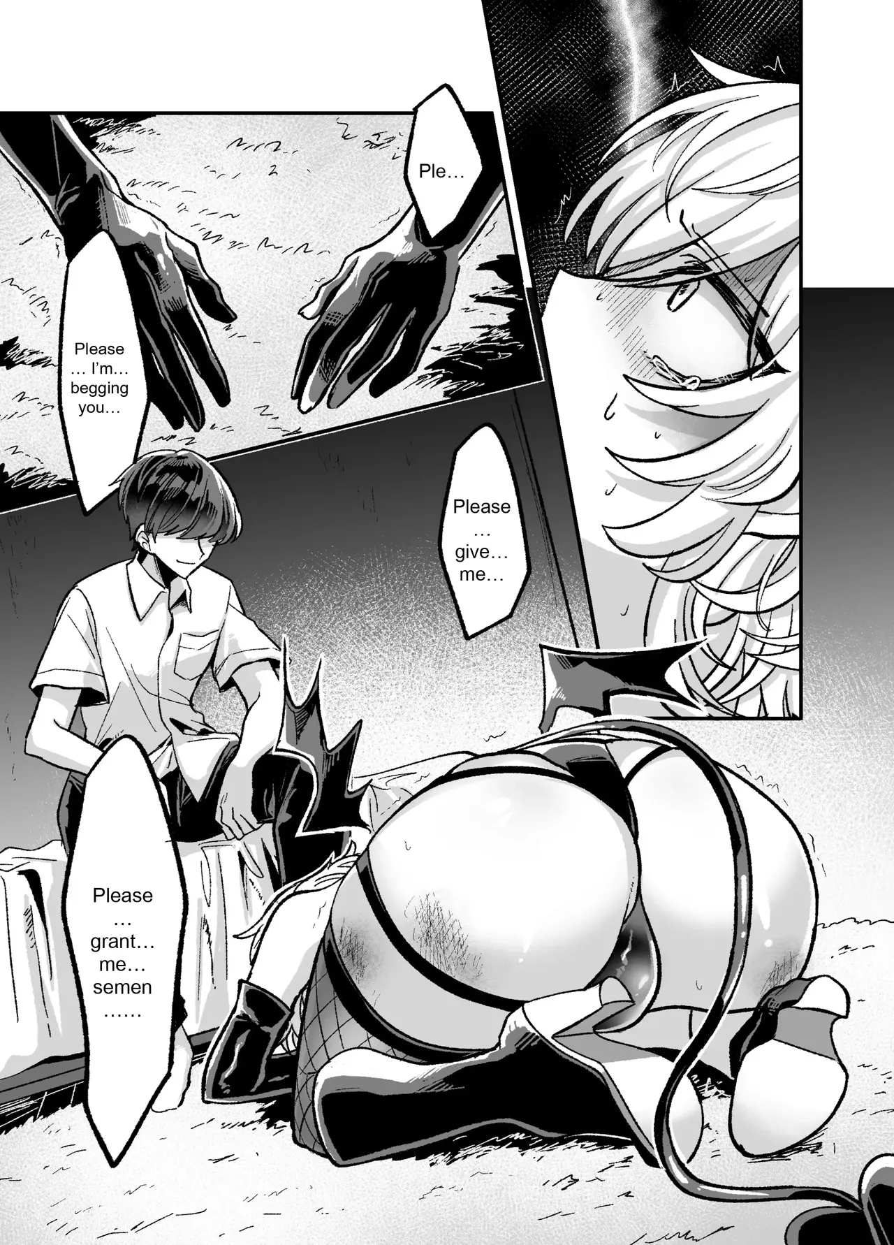 InCha Succubus-The Book of Humiliatingly Kneeling and Begging to Be Creampied A Dark Succubus Kneels and Begs in a Disgraceful Manner to Be Creampied page 10 full