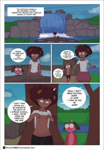 The Wartwood waterfalls (By Xumi art) cover
