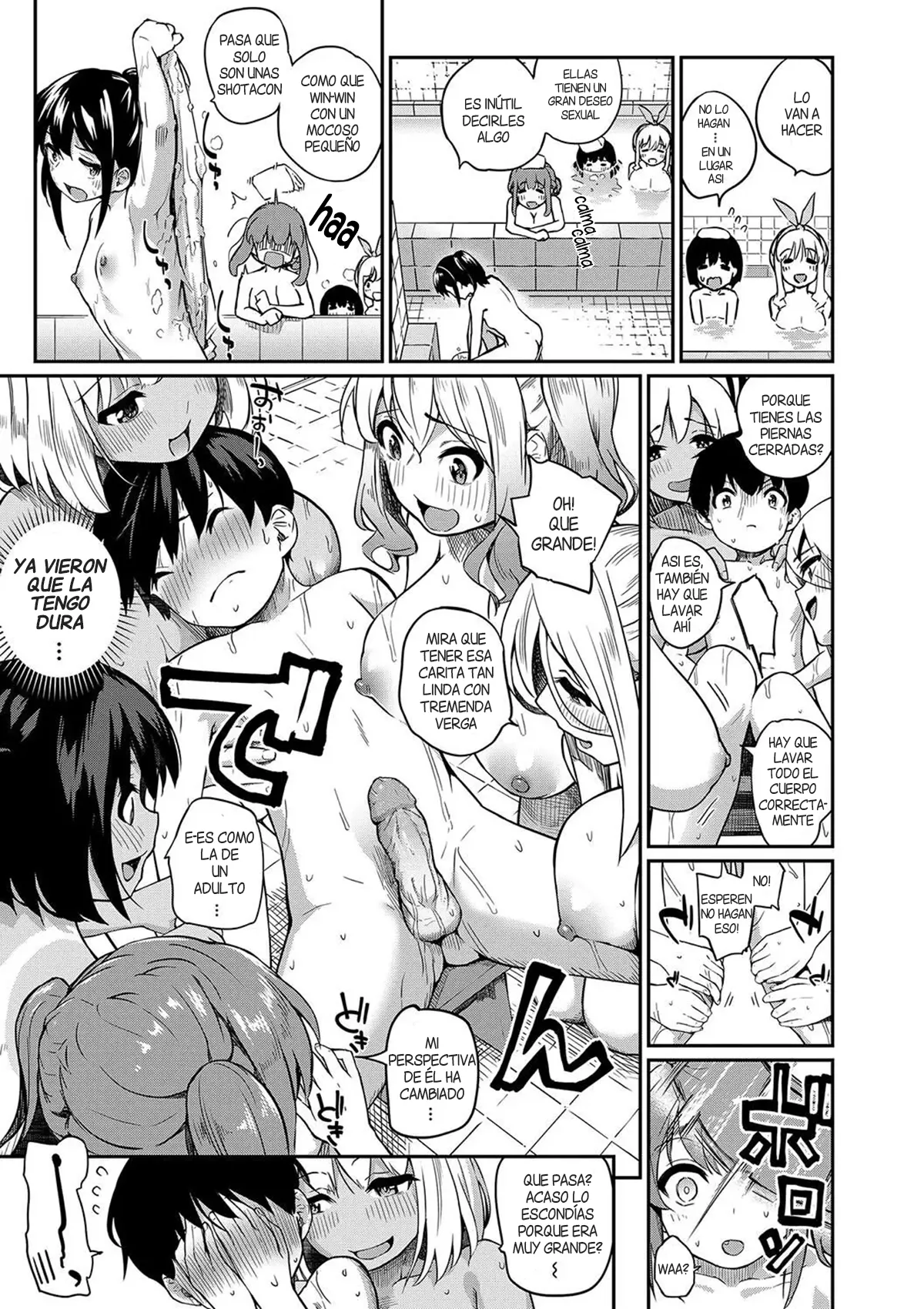 Boku no ikitsuke sentou ni konna onee-san shudan ga kuru nante | Jamas espere ver señoritas como estas en el mismo baño publico al que voy page 12 full